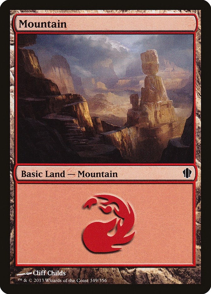 Mountain (349) (349) (Commander 2013)