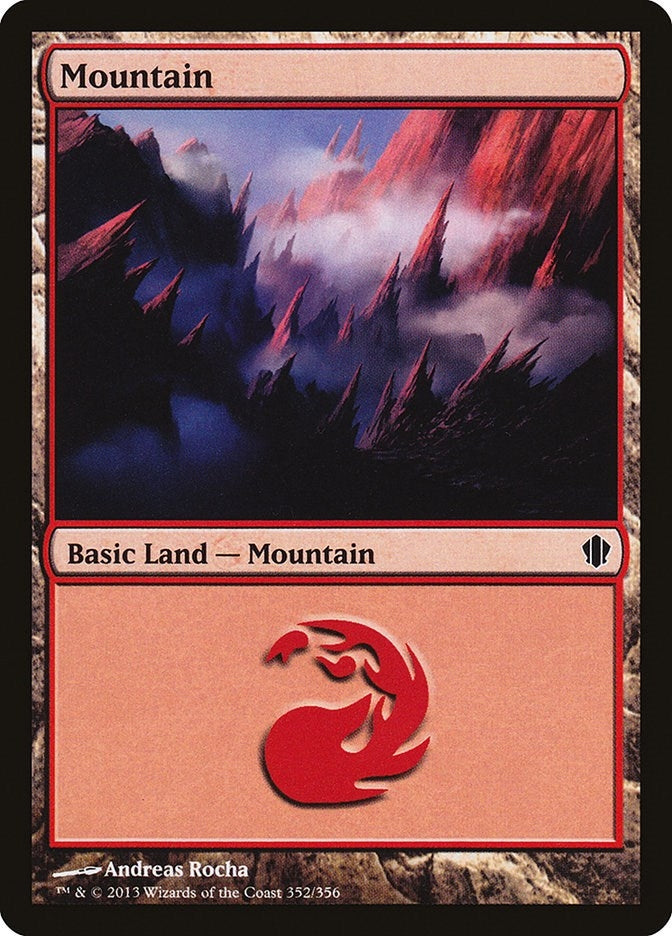 Mountain (352) (352) (Commander 2013)