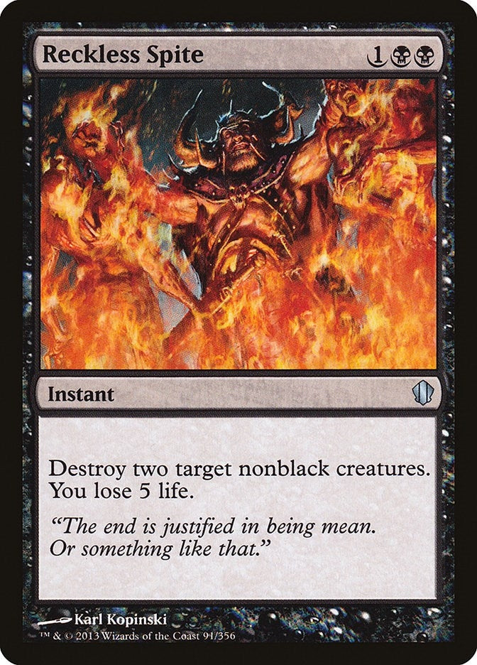 Reckless Spite (91) (Commander 2013)