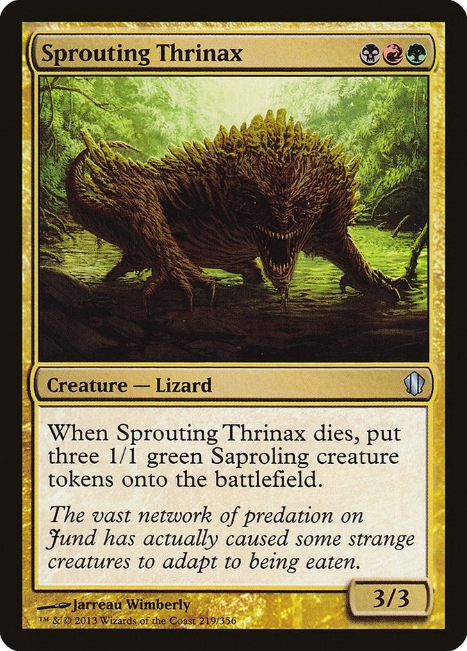 Image for Sprouting Thrinax (219) (Commander 2013) - Magic: The Gathering