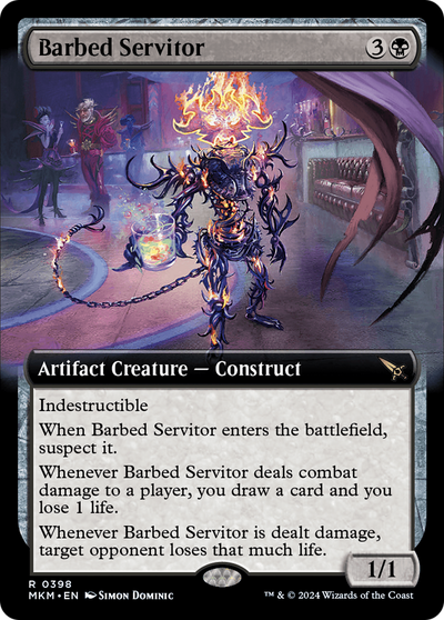 Barbed Servitor (Extended Art) (398) (Murders at Karlov Manor)
