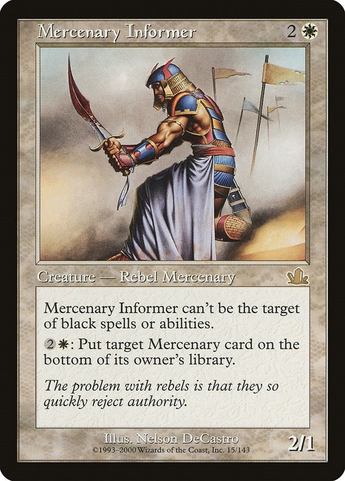 Mercenary Informer (15) (Prophecy)
