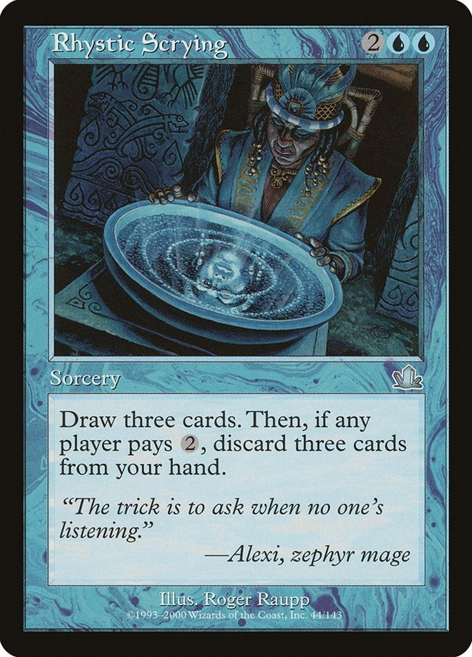 Rhystic Scrying (44) (Prophecy)