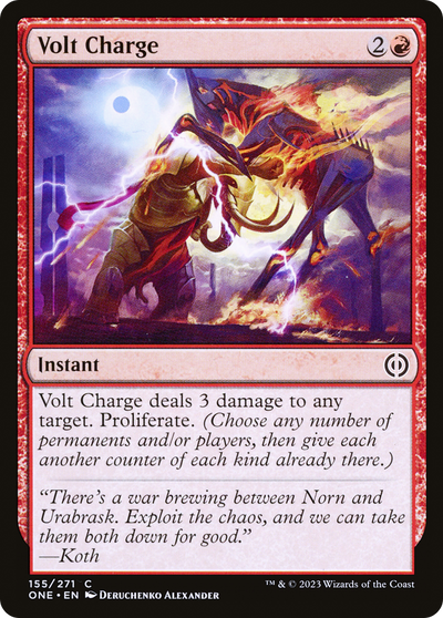 Volt Charge (ONE-155) - Phyrexia: All Will Be One Foil