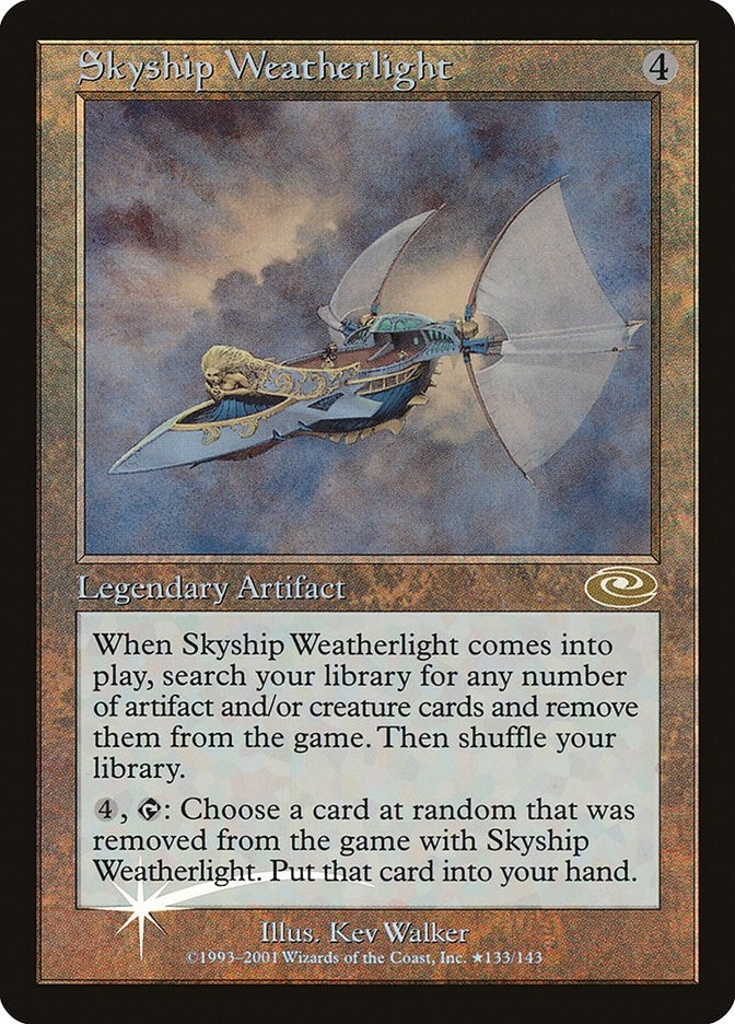 Skyship Weatherlight (Alt. Art Foil) (135) (Planeshift)