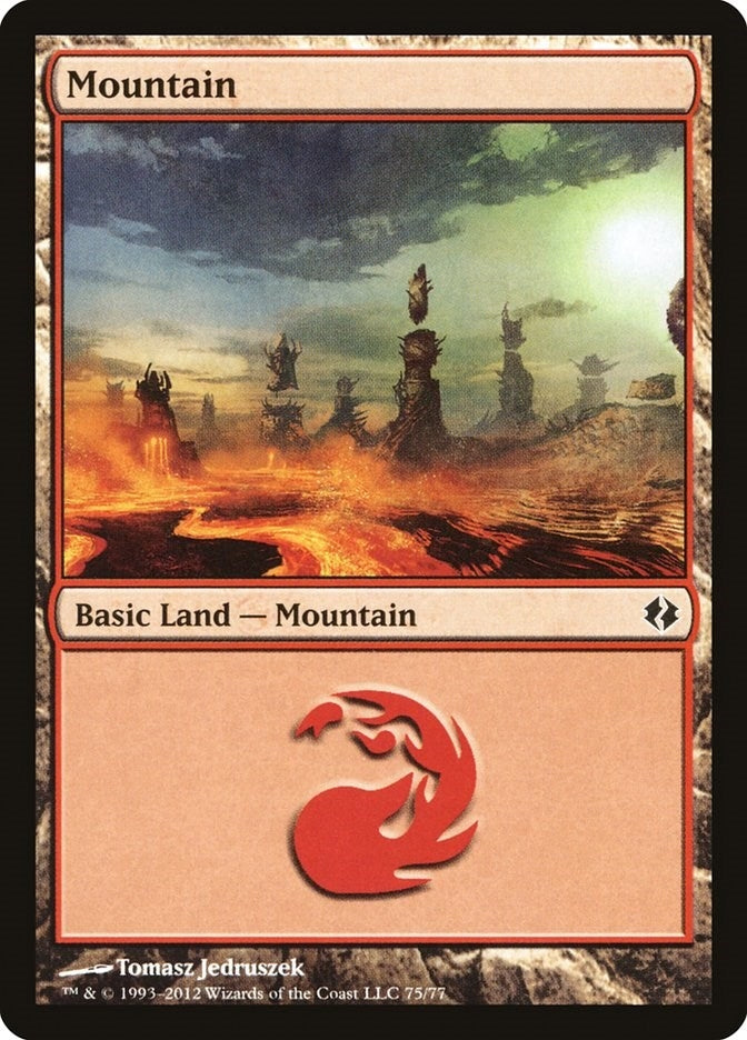 Mountain (75) (75) (Duel Decks: Venser vs. Koth)