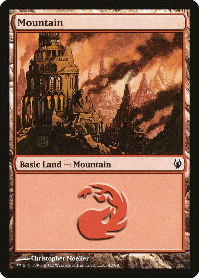 Mountain (42) (42) (Duel Decks: Izzet vs. Golgari)