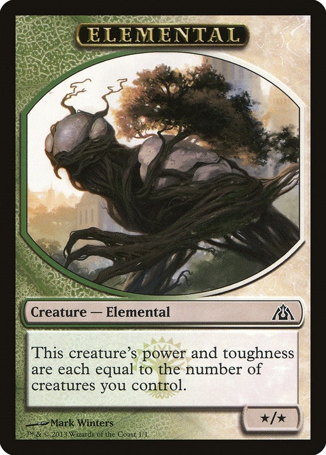 Elemental Token (1) (Dragon's Maze)