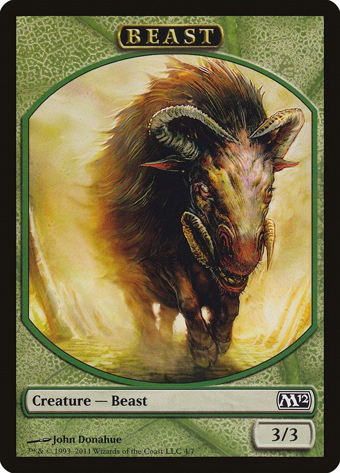 Beast Token (4) (Magic 2012 (M12))