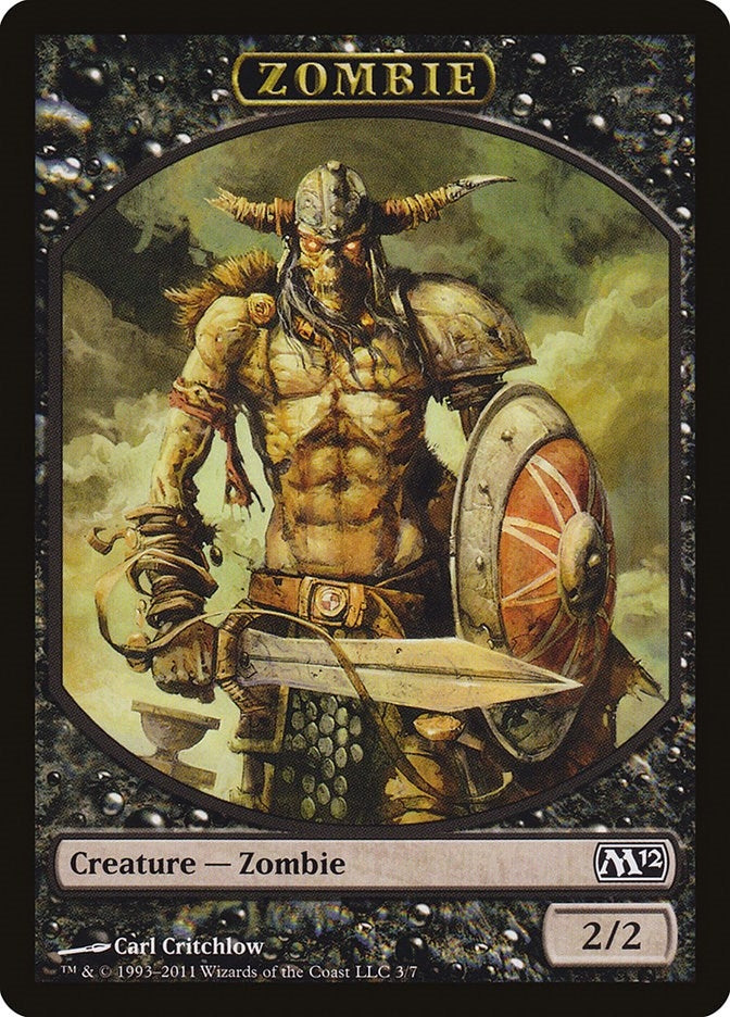 Zombie Token (3) (Magic 2012 (M12))