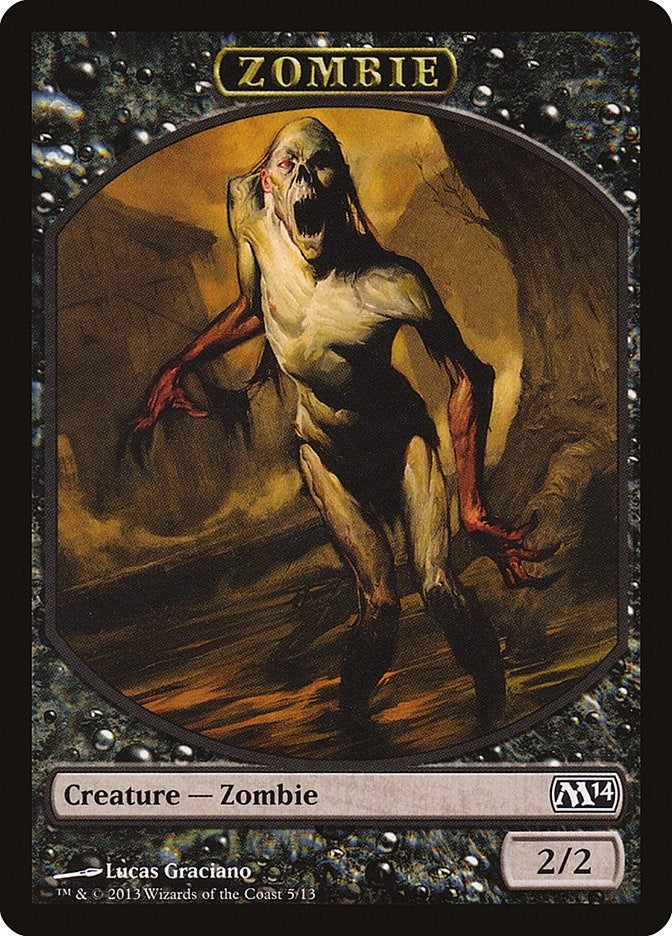 Zombie Token (5) (Magic 2014 (M14))
