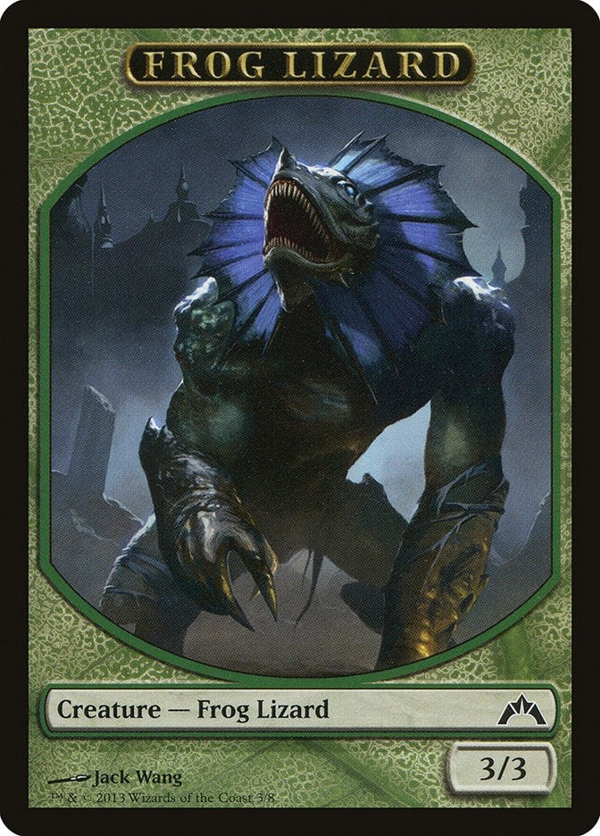Frog Lizard Token (3) (Gatecrash)