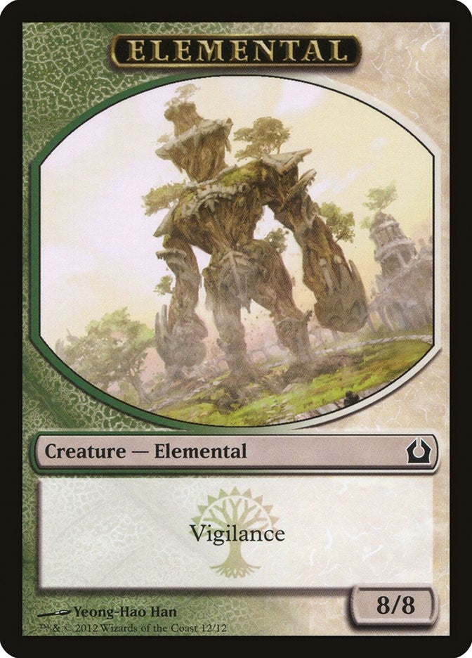 Elemental Token (Green/White) (12) (Return to Ravnica)