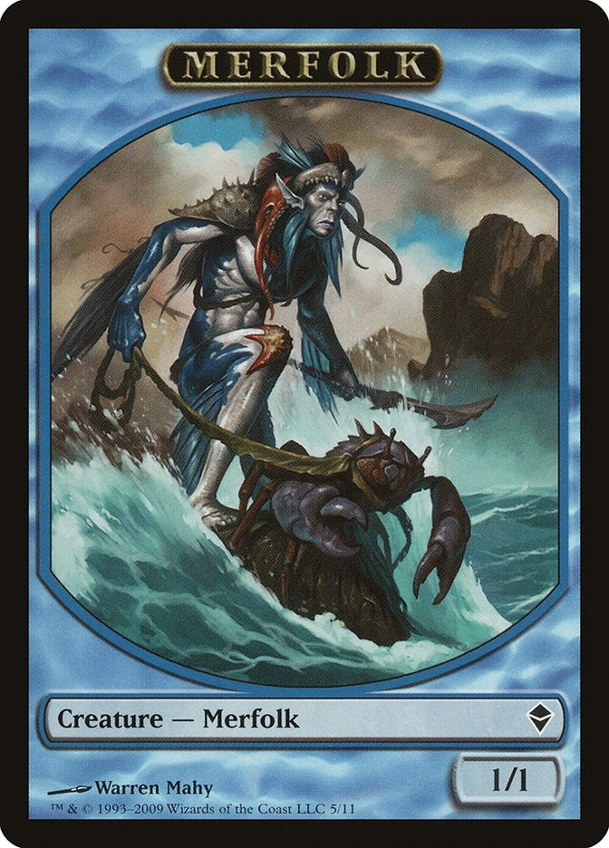 Merfolk Token (5) (Zendikar)