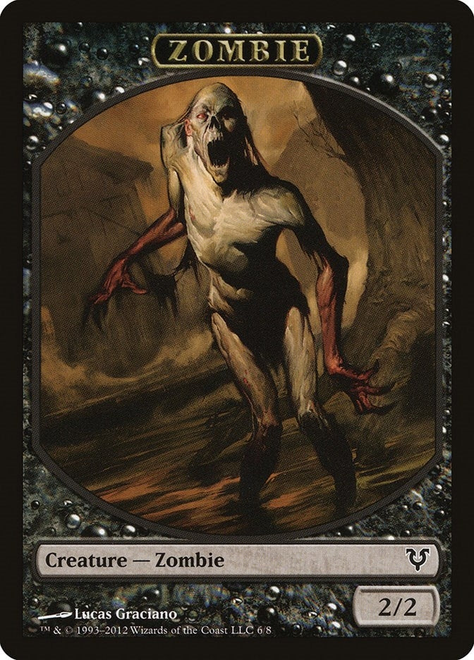 Zombie Token (6) (Avacyn Restored)