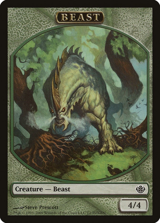 Beast Token (4/4) (T2) (Duel Decks: Garruk vs. Liliana)