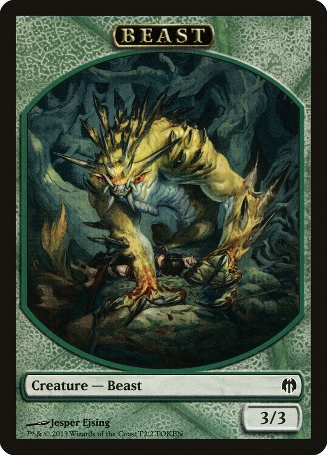 Beast Token (T2) (Duel Decks: Heroes vs. Monsters)