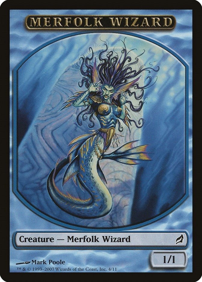 Merfolk Wizard Token (4) (Lorwyn)