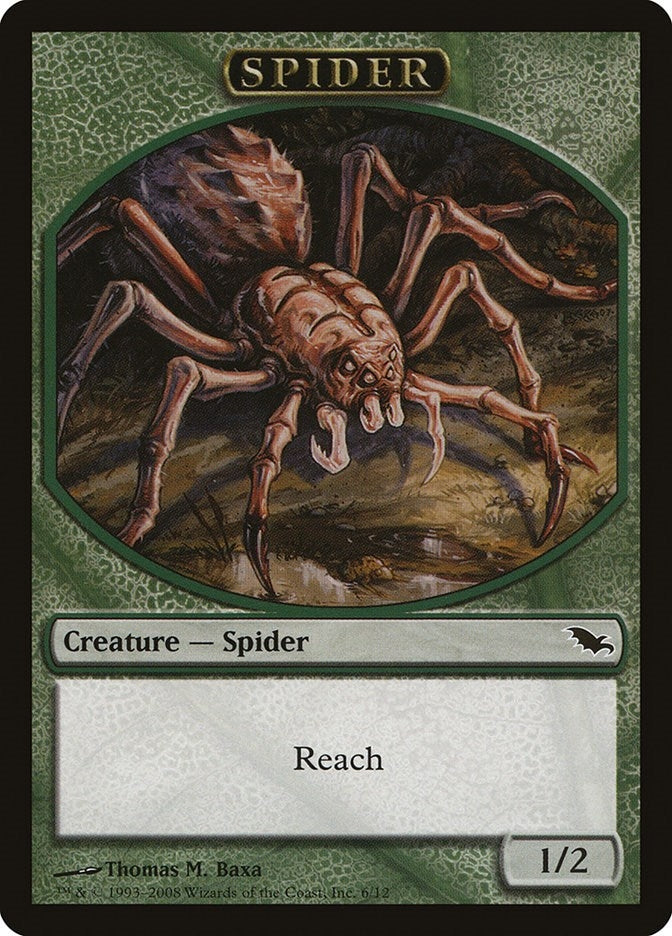 Spider Token (6) (Shadowmoor)