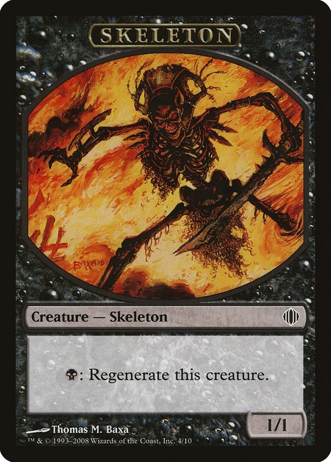 Skeleton Token (4) (Shards of Alara)