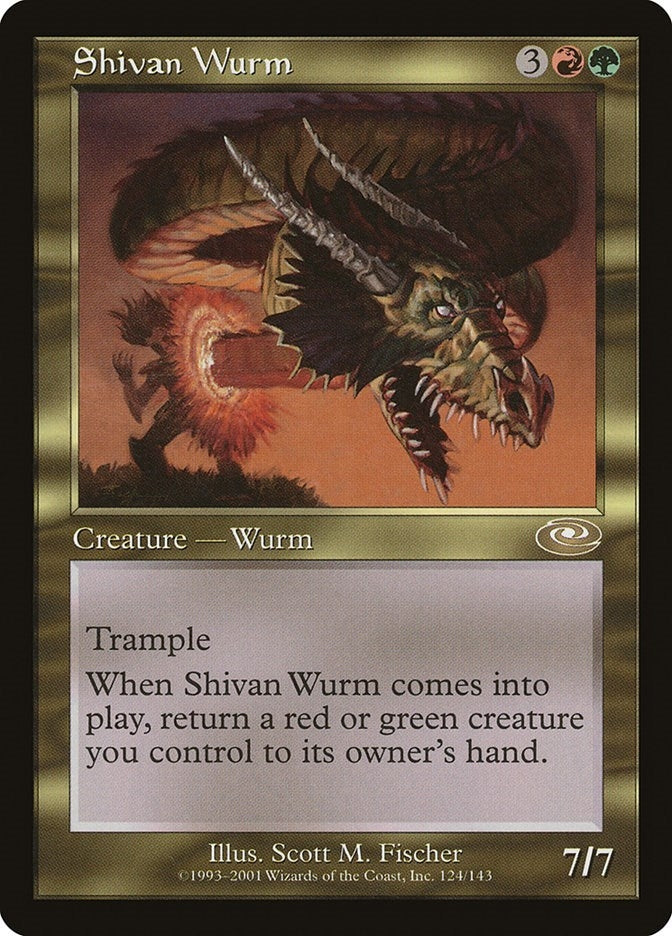 Shivan Wurm (124) (Planeshift)