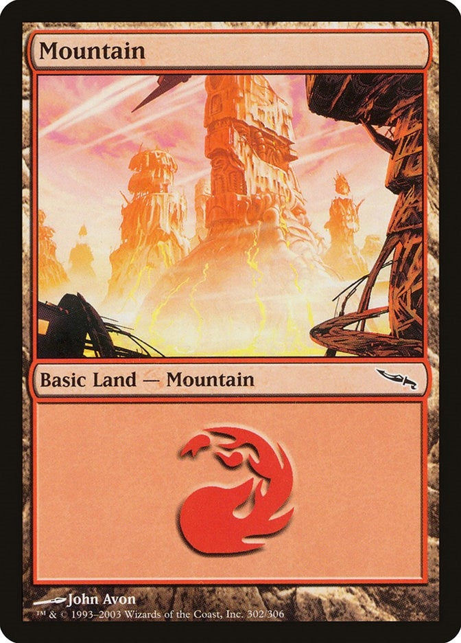Mountain (302) (302) (Mirrodin)