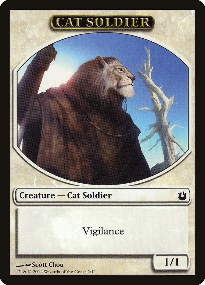 Cat Soldier Token (2) (Born of the Gods)