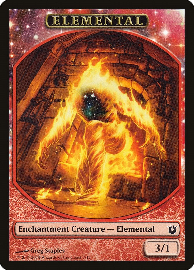 Elemental Token (7) (Born of the Gods)