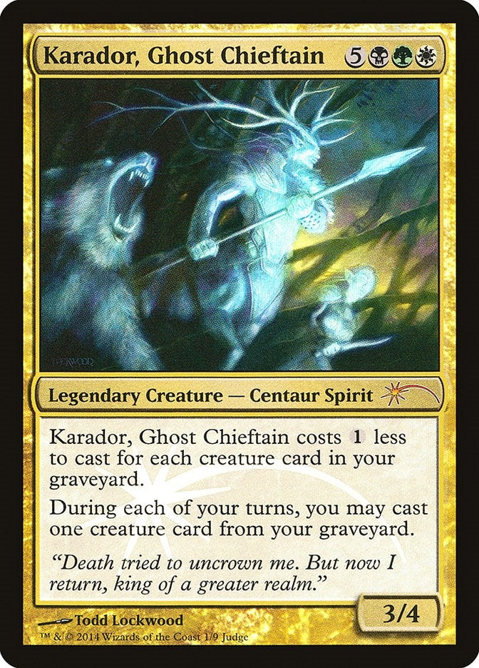 Karador, Ghost Chieftain (1) (Judge Promos)