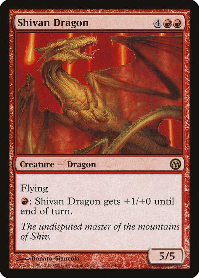 Shivan Dragon (53) (Duels of the Planeswalkers)