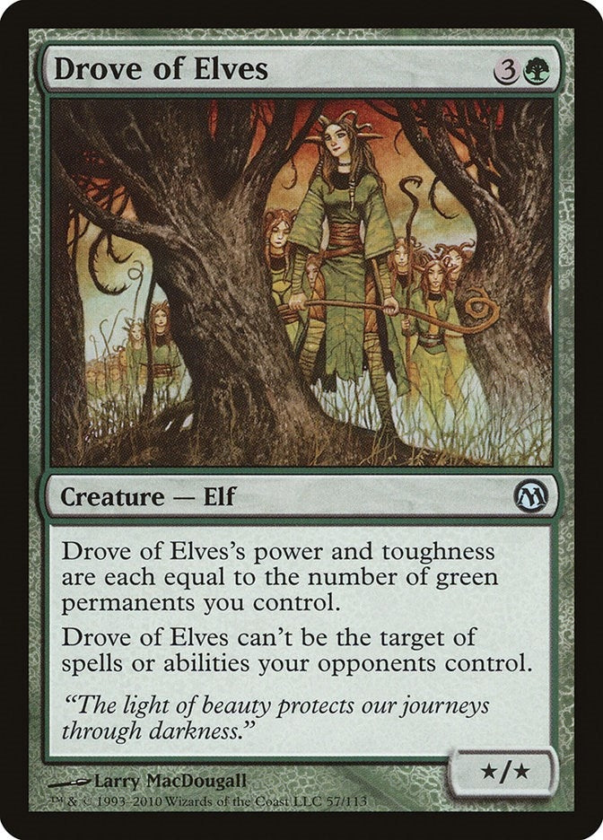 Drove of Elves (57) (Duels of the Planeswalkers)