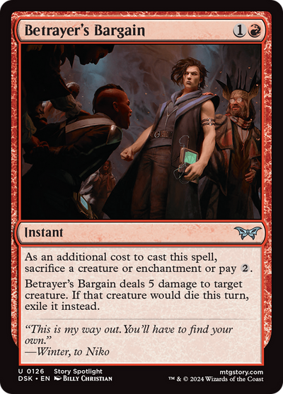 Betrayer's Bargain (126) (Duskmourn: House of Horror)