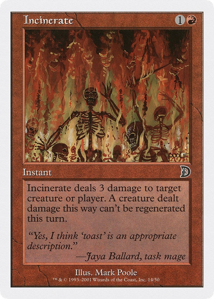 Incinerate (14) (Deckmasters Garfield vs Finkel)