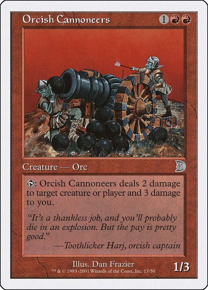 Orcish Cannoneers (17) (Deckmasters Garfield vs Finkel)