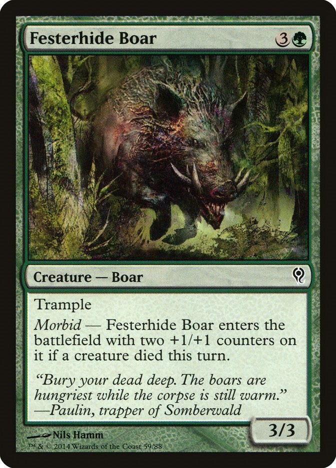 Festerhide Boar (59) (Duel Decks: Jace vs. Vraska)