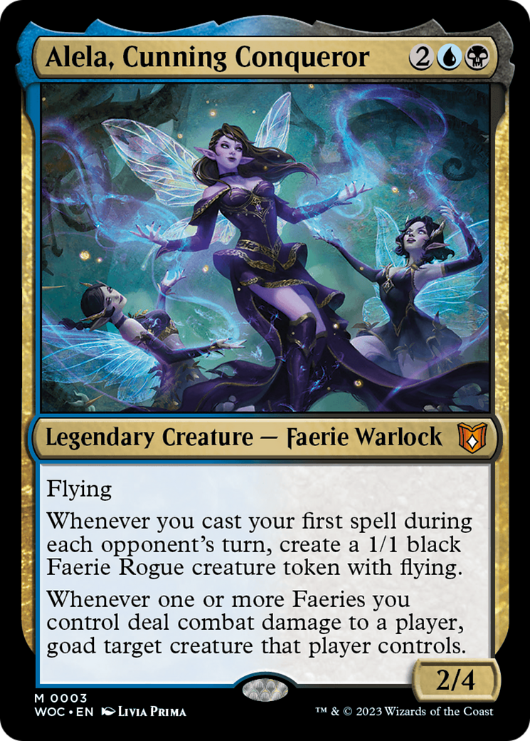 Alela, Cunning Conqueror (3) (Commander: Wilds of Eldraine)