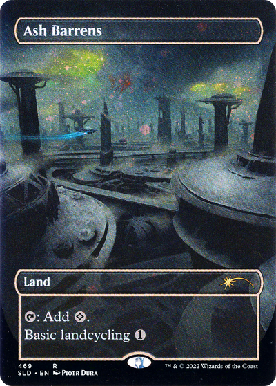 Ash Barrens (Borderless) (Galaxy Foil) (469) (Secret Lair Drop Series)