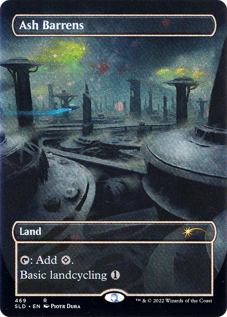 Ash Barrens (Borderless) (Galaxy Foil) (469) (Secret Lair Drop Series)