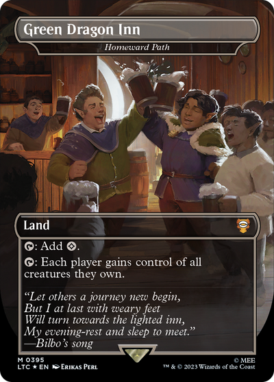 Homeward Path (LTC-395) - Tales of Middle-earth Commander / Green Dragon Inn (Borderless) Foil