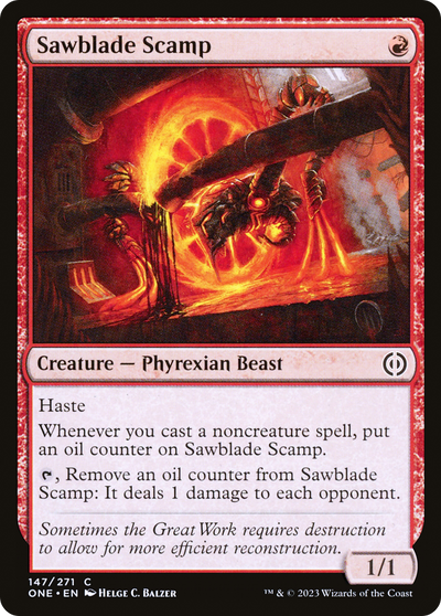 Sawblade Scamp (ONE-147) - Phyrexia: All Will Be One Foil