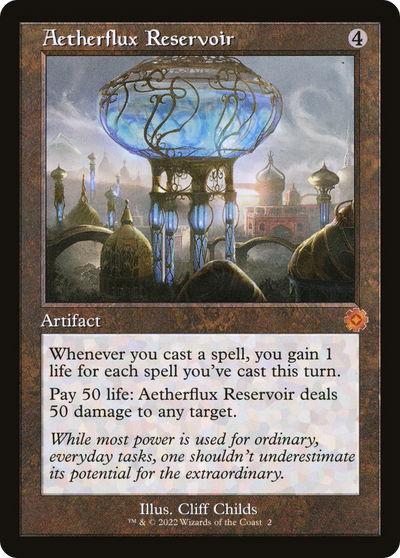Aetherflux Reservoir (2) (The Brothers' War: Retro Frame Artifacts)
