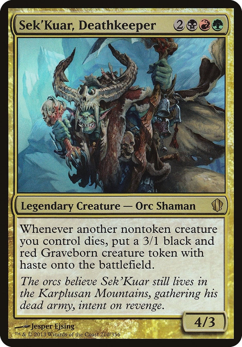 Sek'Kuar, Deathkeeper (Commander 2013) (210) (Oversize Cards)