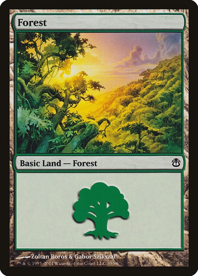 Forest (39) (39) (Duel Decks: Ajani vs. Nicol Bolas)