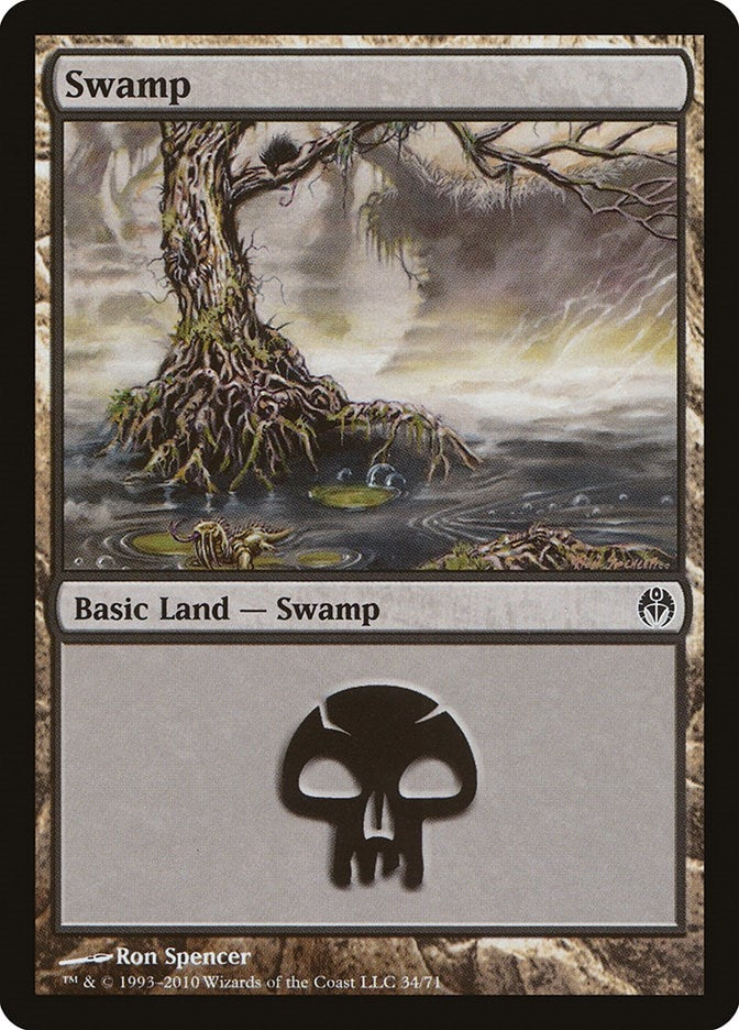 Swamp (34) (34) (Duel Decks: Phyrexia vs. the Coalition)
