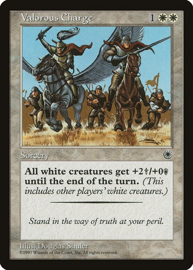 Image for Valorous Charge - Magic: The Gathering