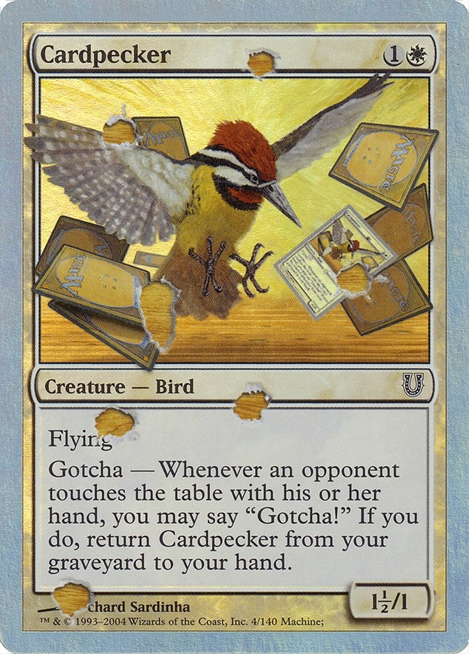 Cardpecker (Alternate Foil) (4) (Unhinged)