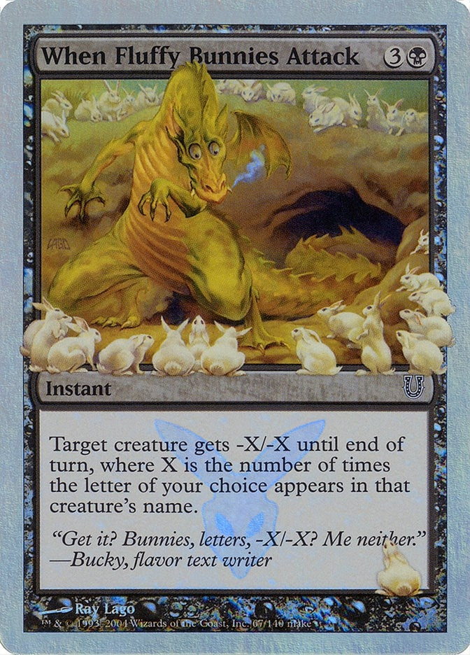 When Fluffy Bunnies Attack (Alternate Foil) (67) (Unhinged)
