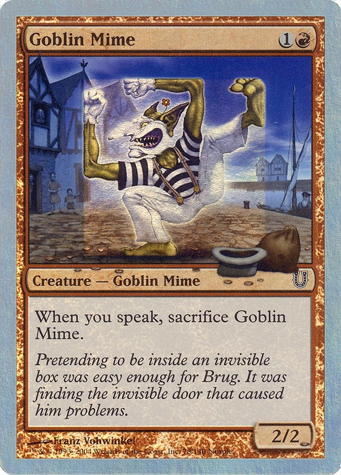 Goblin Mime (Alternate Foil) (78) (Unhinged)