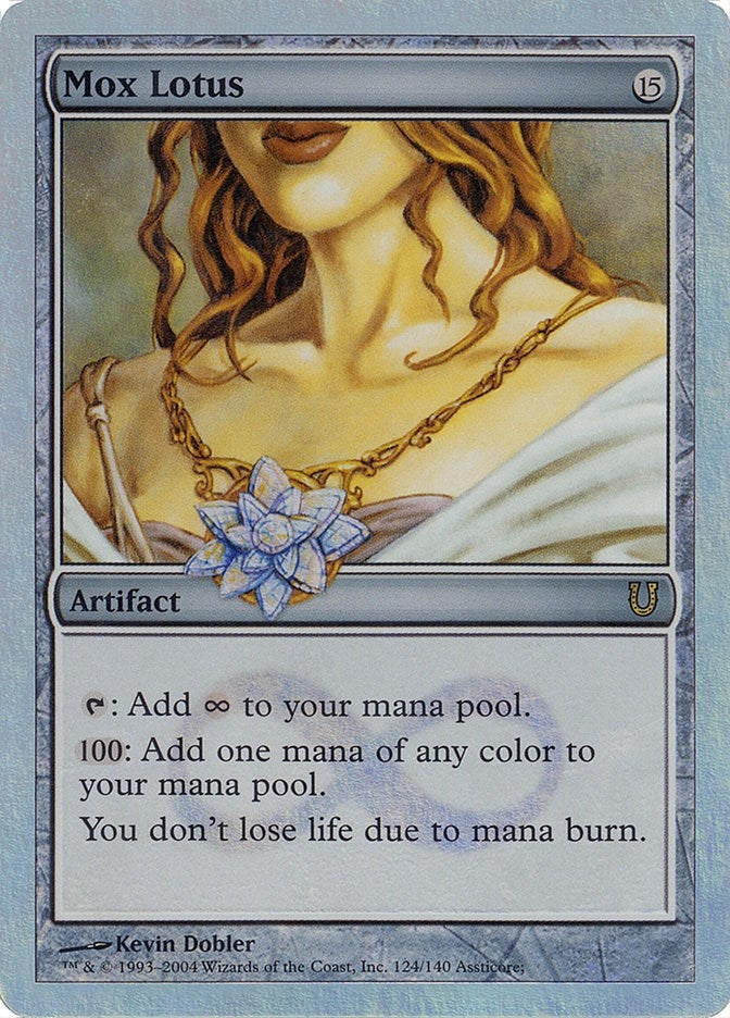 Mox Lotus (Alternate Foil) (124) (Unhinged)
