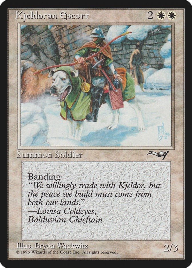 Kjeldoran Escort (Green Blanketed Dog) (134) (Alliances)